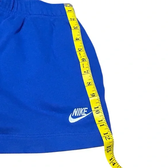 Nike Blue Sweat Shorts Women’s Large Cotton Blend Drawstring Athletic - Picture 8 of 10